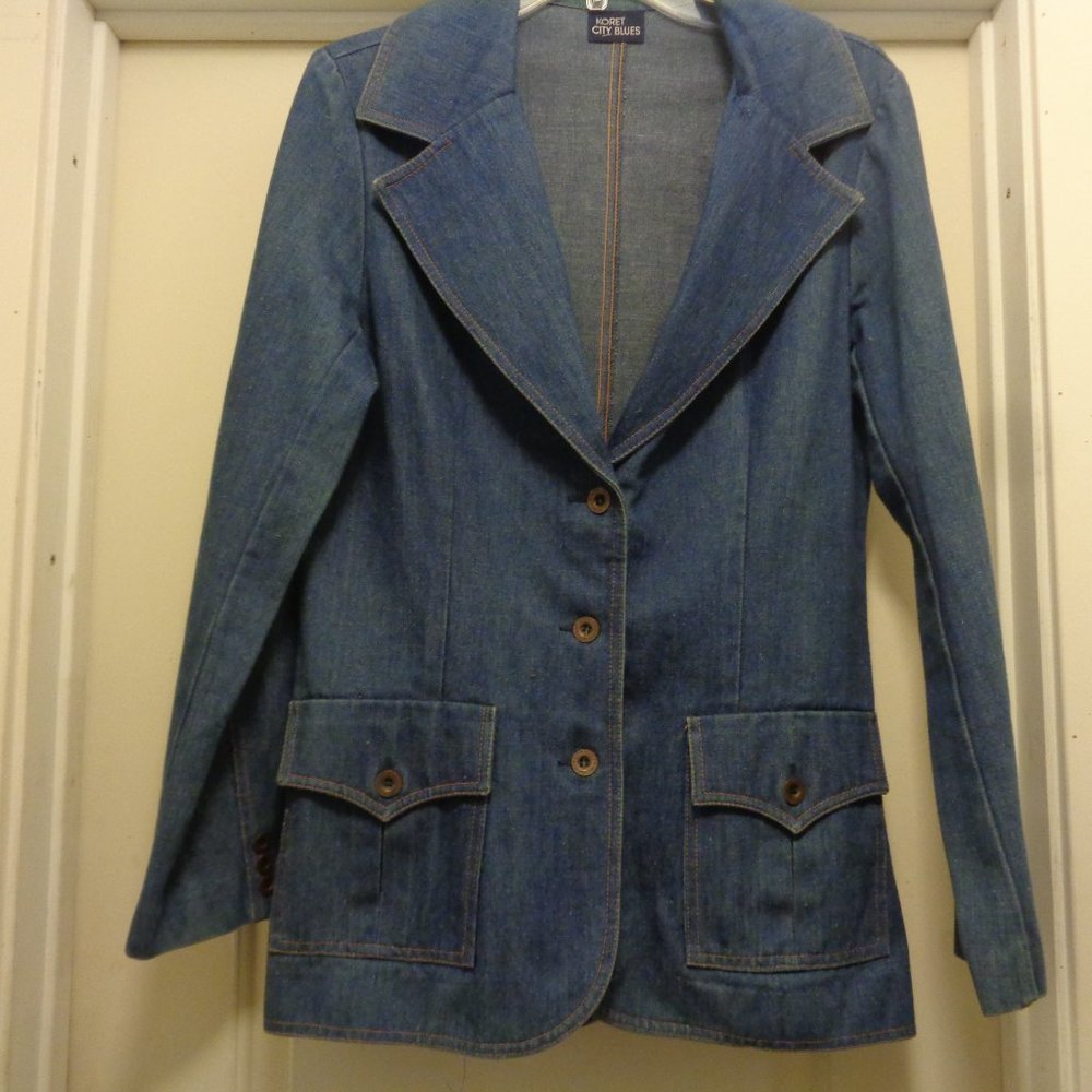 TRENDING VINTAGE DENIM KORET CITY BLUES JEAN JACKET M